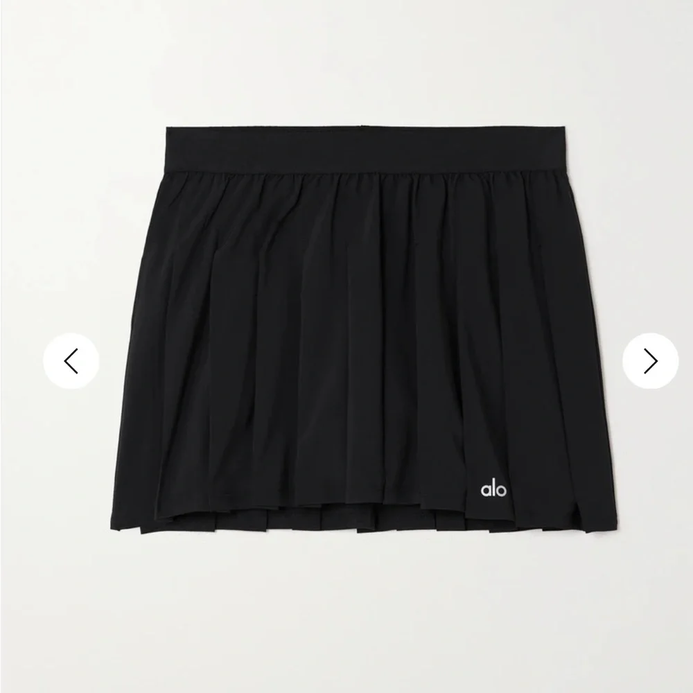 ALO Yoga Varsity pleated stretch-jersey tennis skirt XS